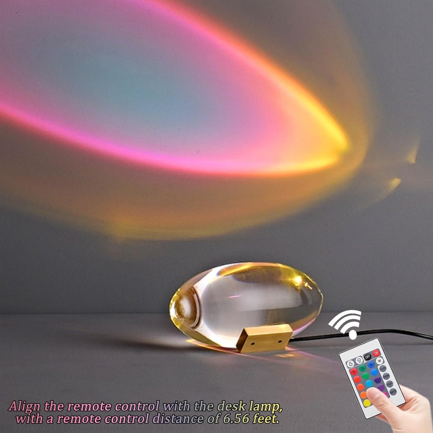 Krystall Prisma Lampe