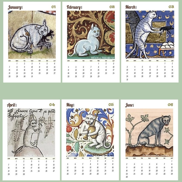 Middelaldersk Kattekalender 2025