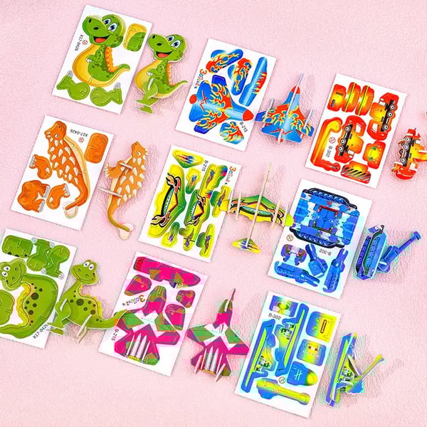 3D Tegneserie Puslesett | 25 Puslespill