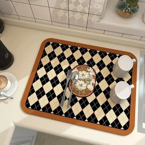 Absorberende kjøkkenmatte
