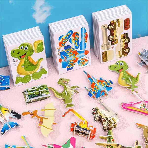 3D Tegneserie Puslesett | 25 Puslespill