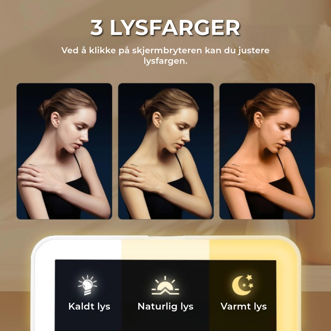 2-i-1 Sminke Speilveske