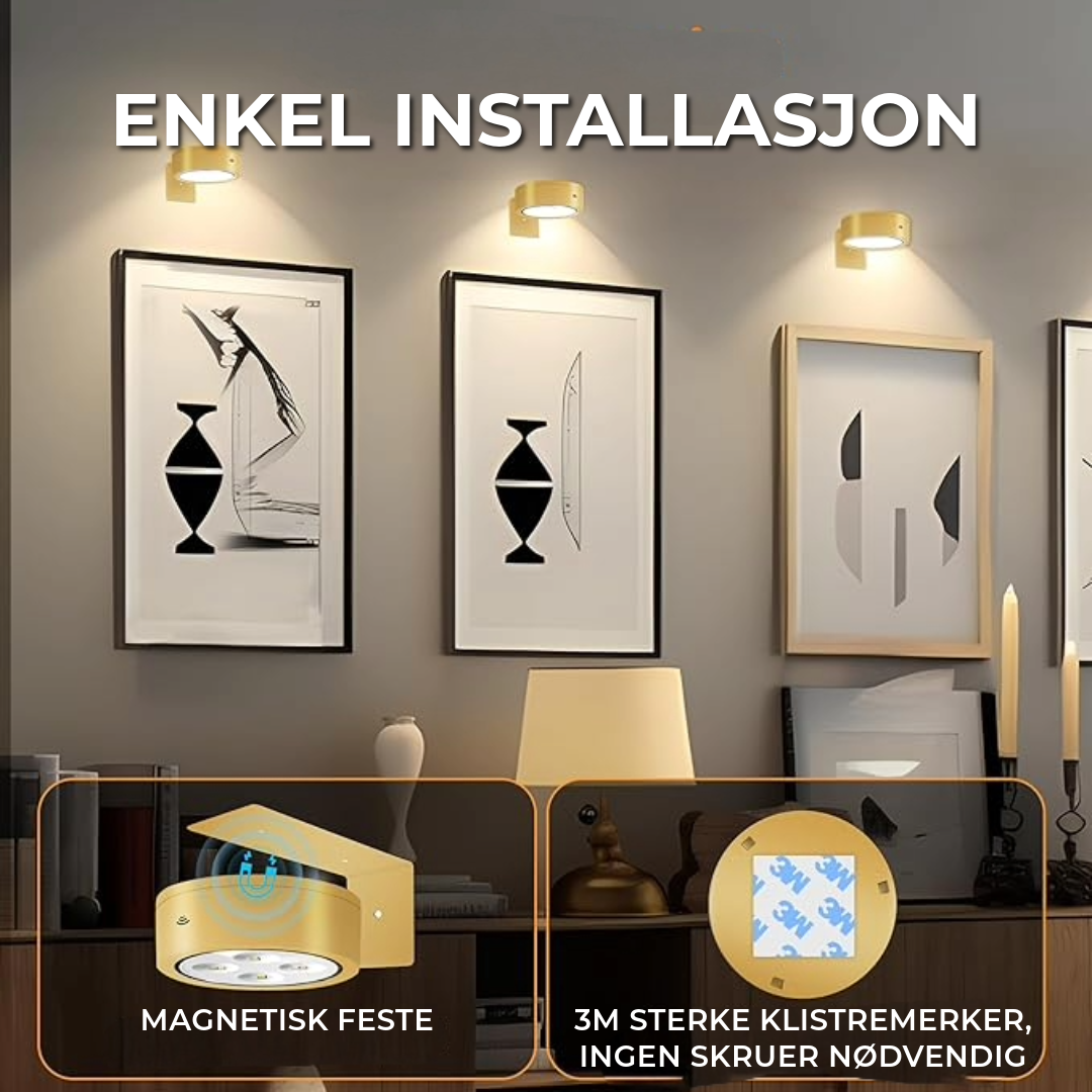 Magnetisk LED-belysning | 14 lysinnstillinger