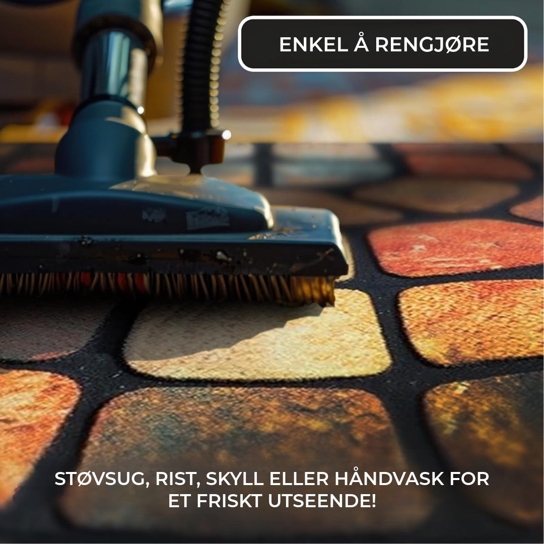 Boho Stil Halvmåne Dørmatte – Sklisikker & Myk