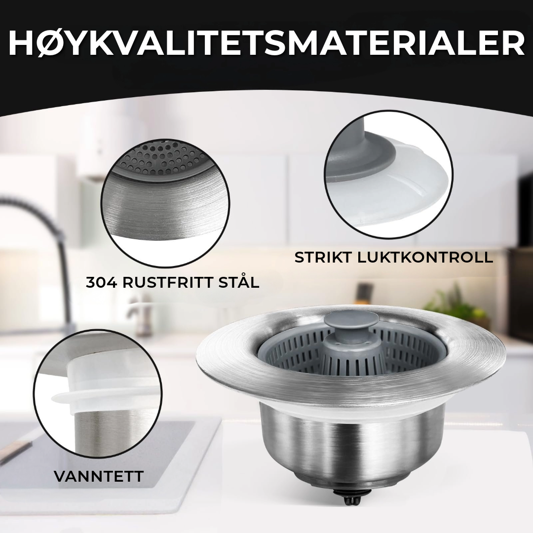 3-i-1 Kjøkkenvaskfilter
