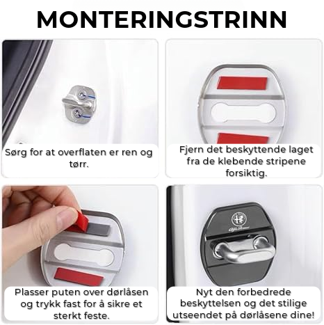 Luksuriøse Dørbeskyttelsesputer for Bil | 4 Deler