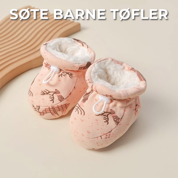 Søte barne tøfler
