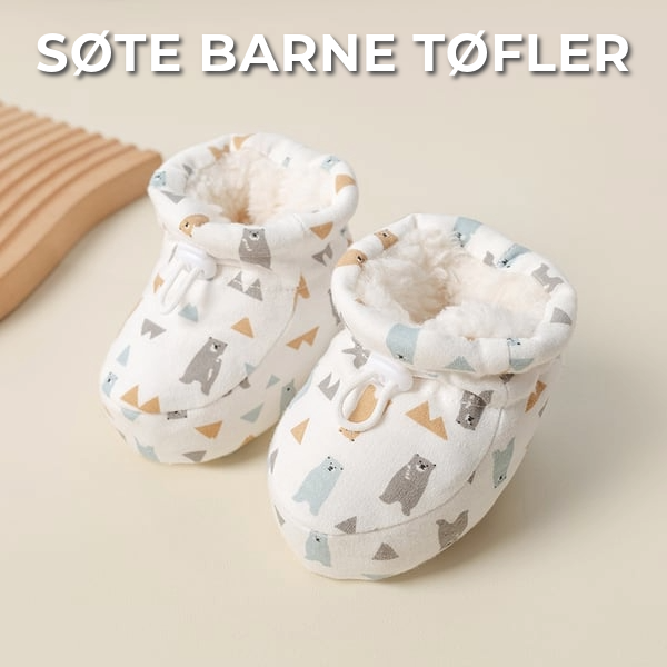 Søte barne tøfler