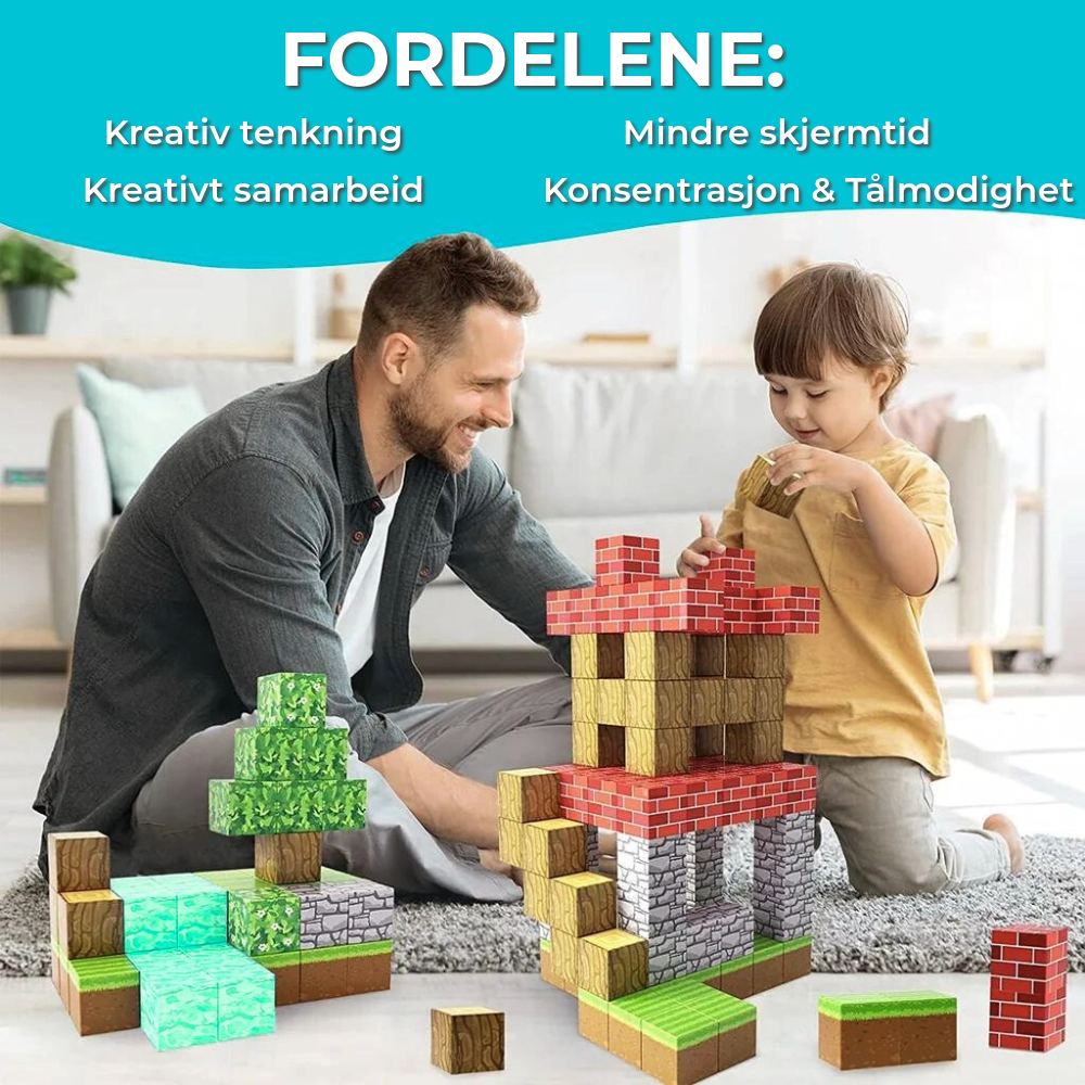 Minecraft magnetisk blokksett