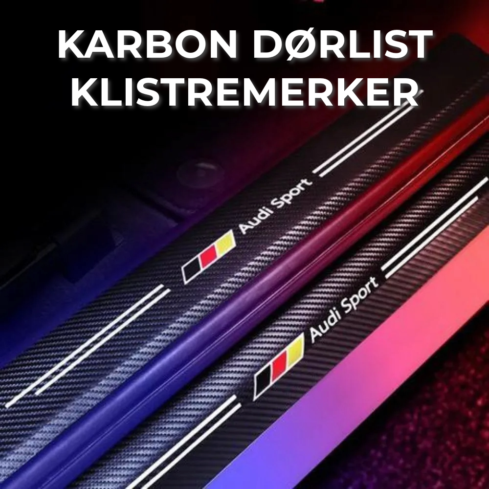 Karbon dørlist klistremerker