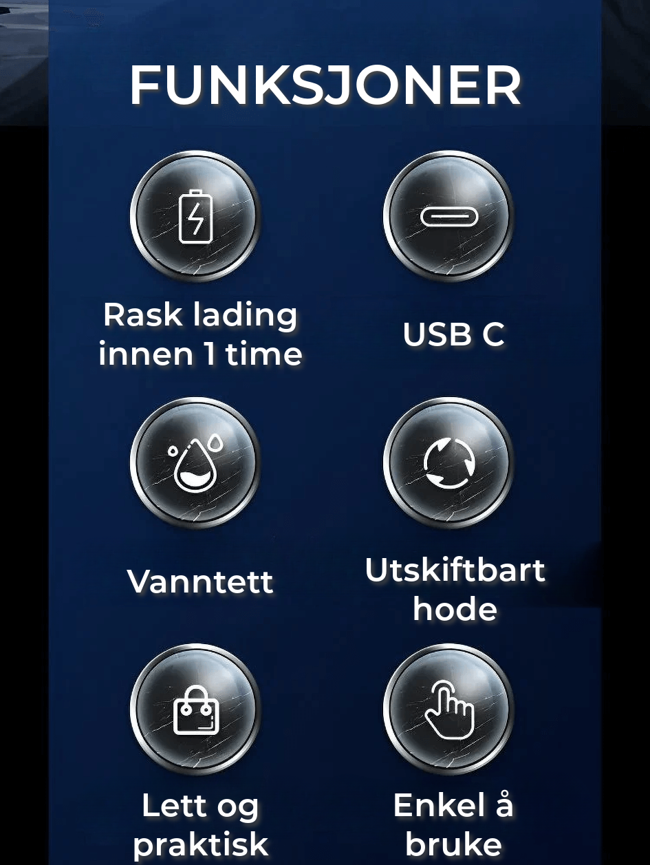 Luksuriøs Kompakt Barbermaskin