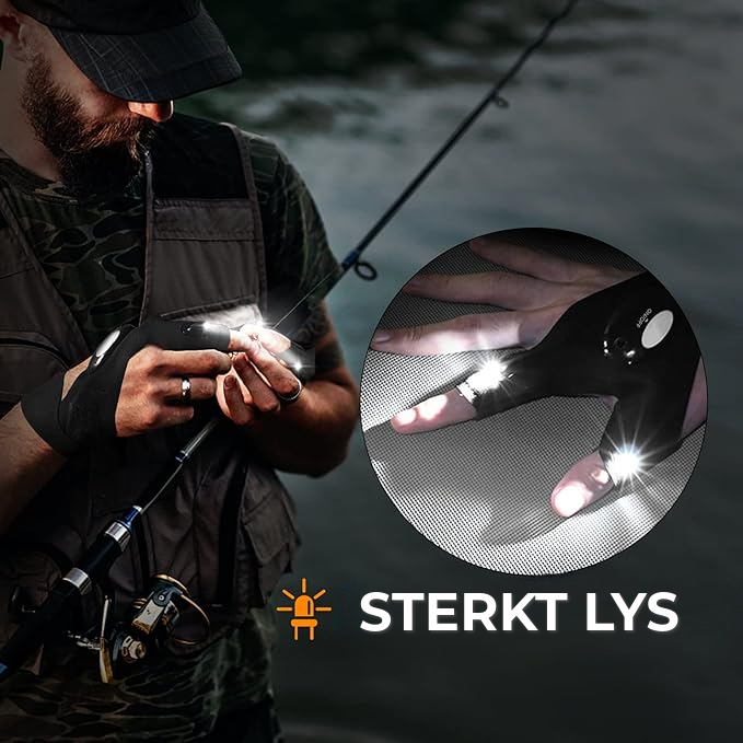 LED-lommelykt hansker