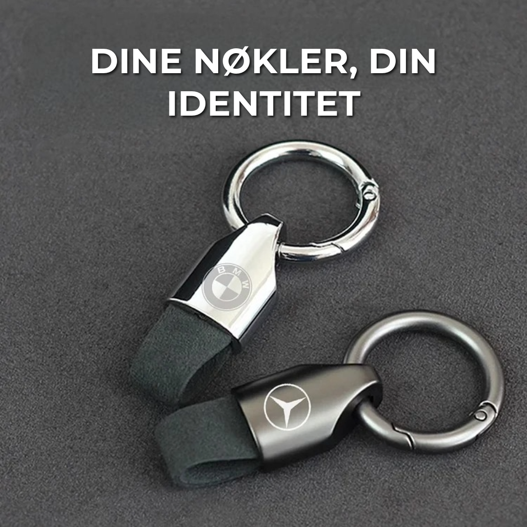 Luksus lær bilnøkkelring
