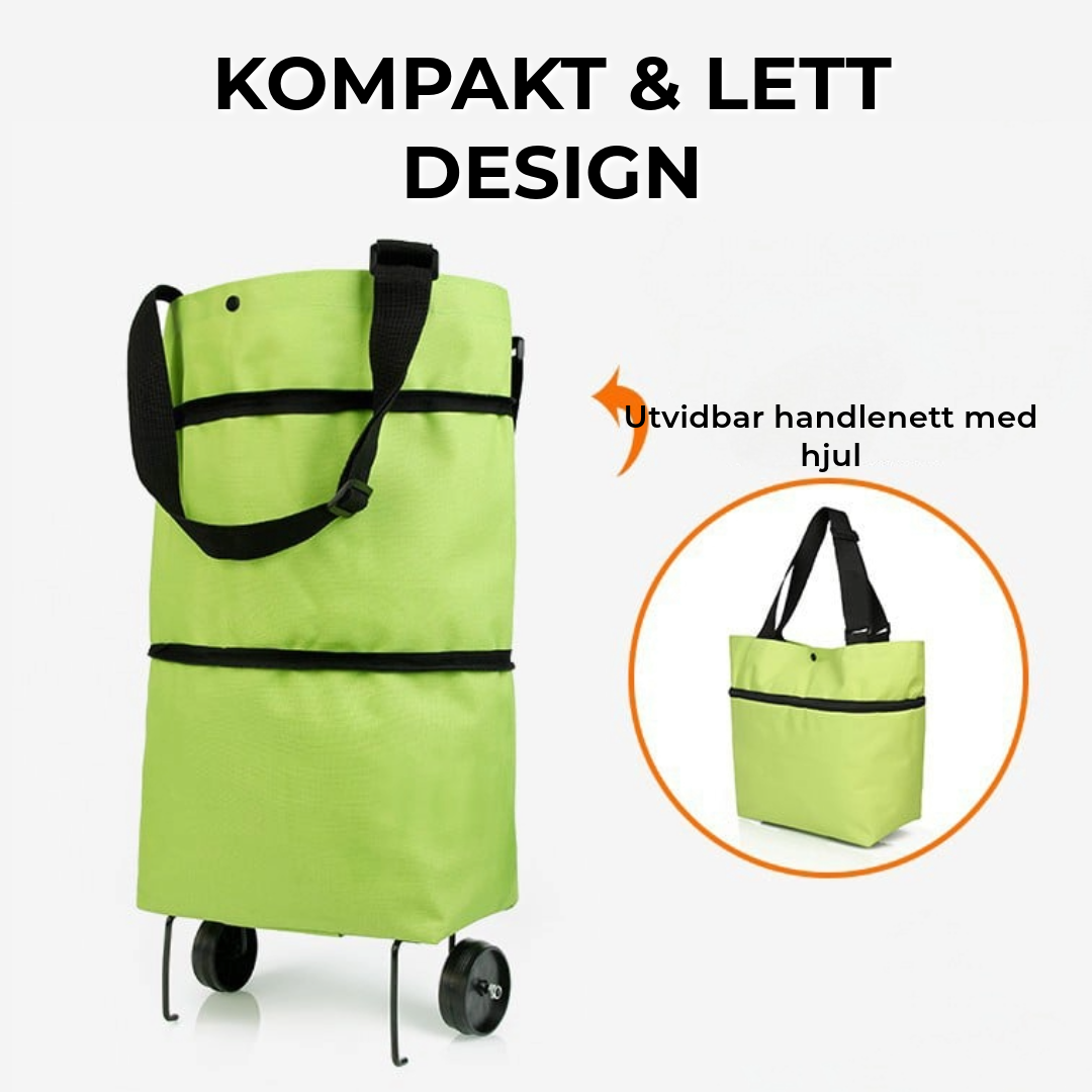 Utvidbar handlenett med hjul