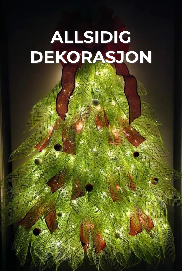Håndlaget juletrekrans