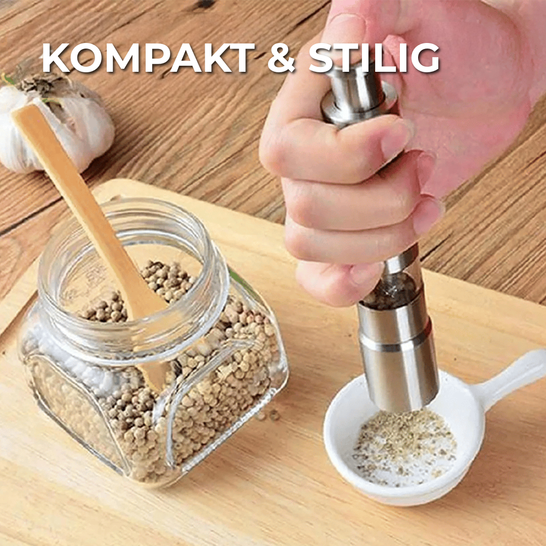 Pepper- & saltsett i rustfritt stål
