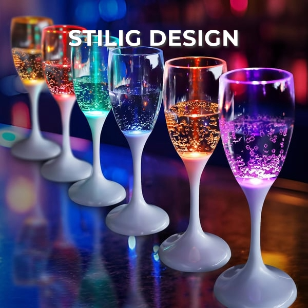 LED Champagneglass