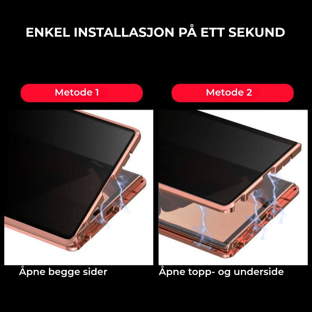 Dobbelsidig smarttelefonveske