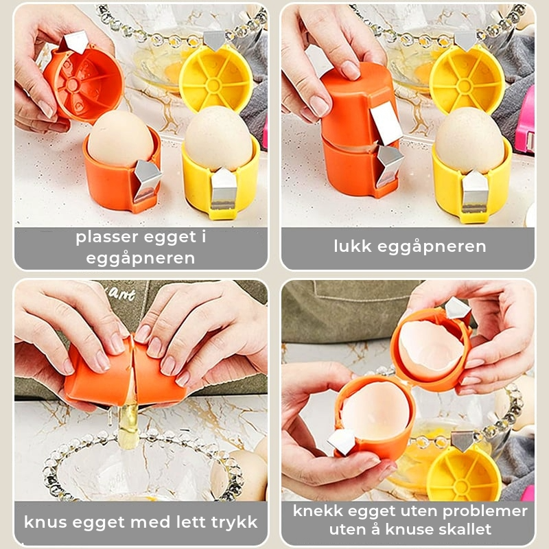 Effektiv eggåpner