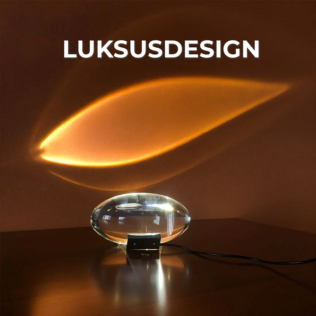 Krystall Prisma Lampe