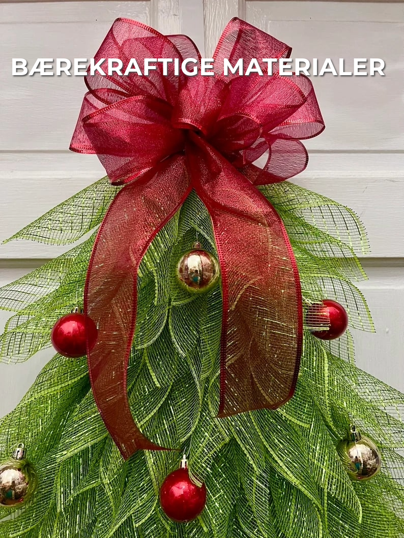 Håndlaget juletrekrans