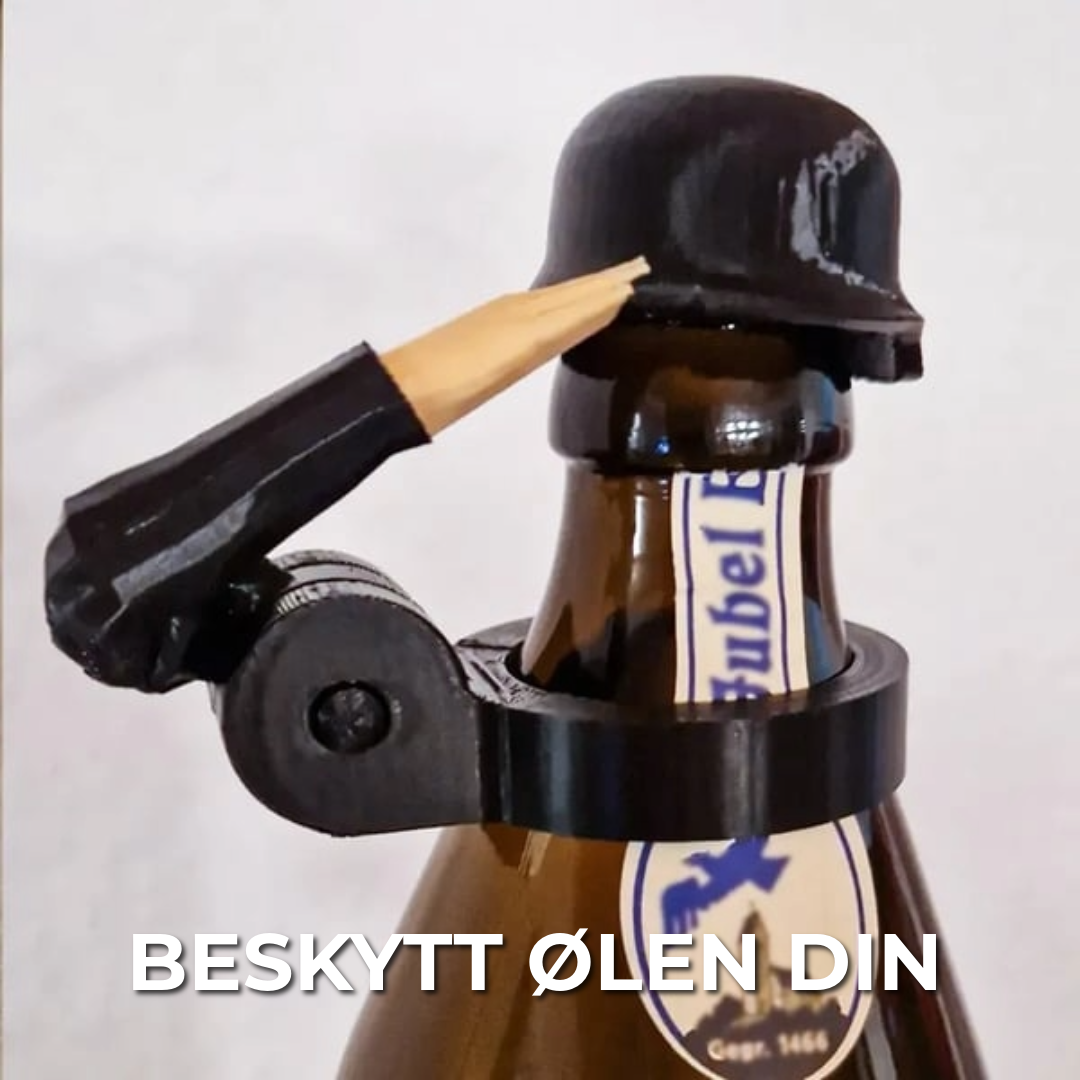 Soldat Ølflaskehjelm