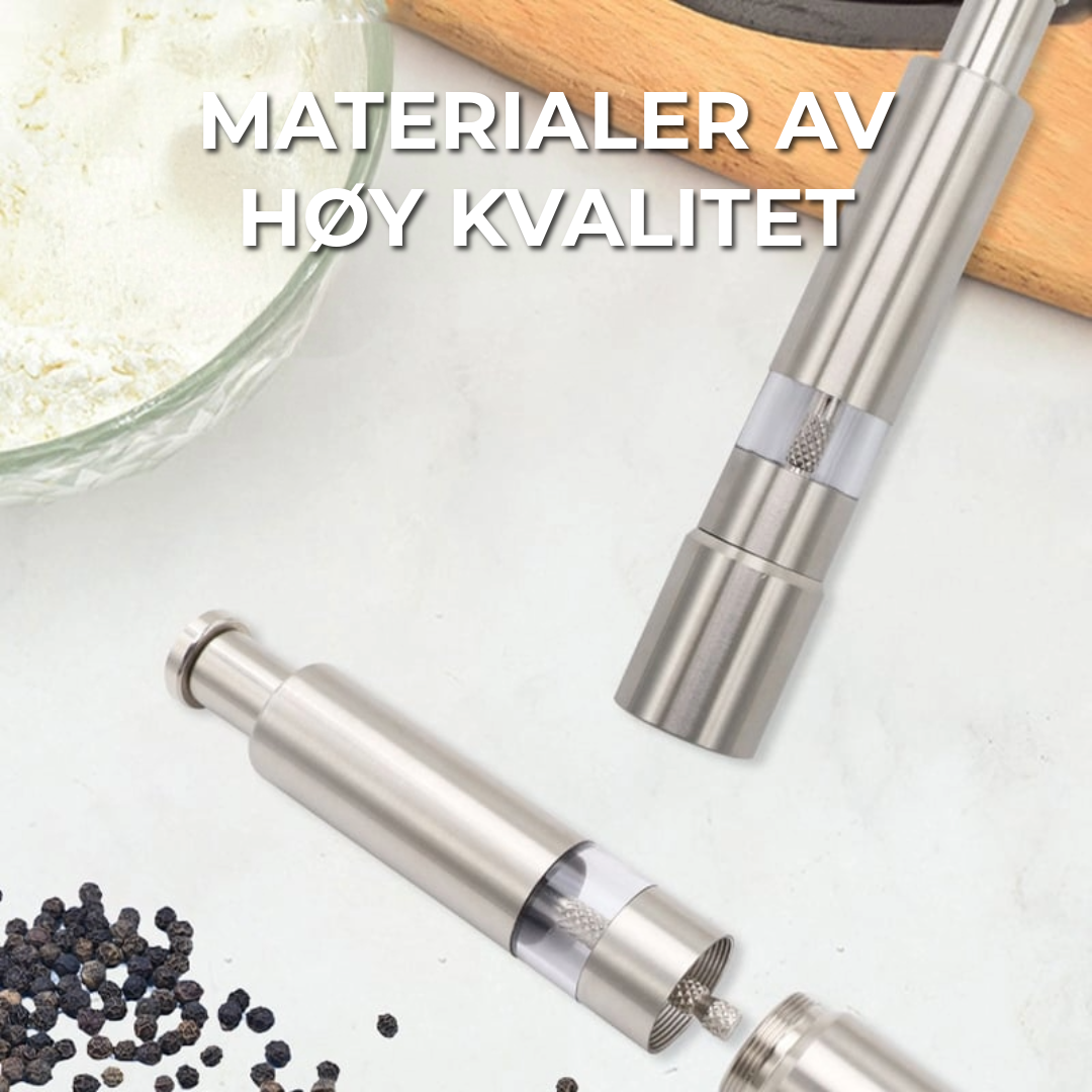 Pepper- & saltsett i rustfritt stål