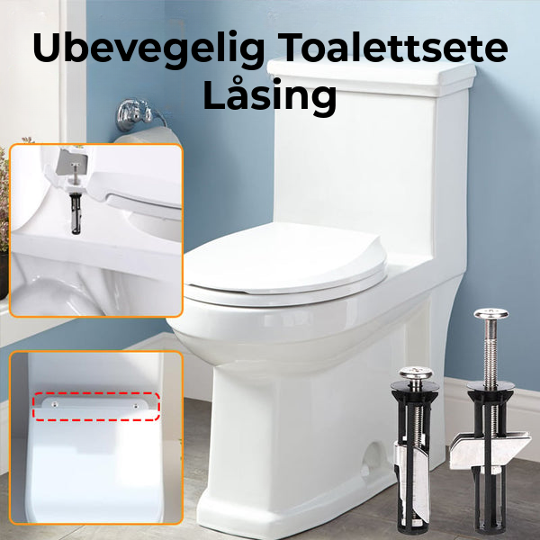 Ubevegelig toalettsete-lås