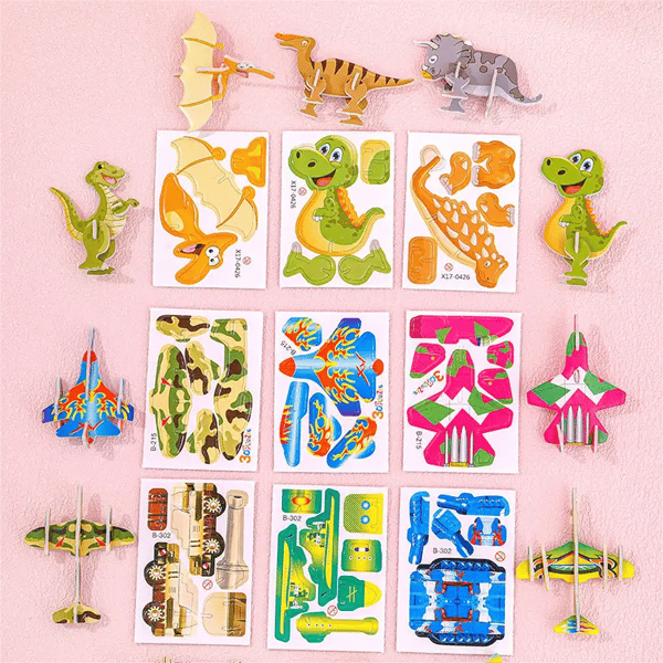 3D Tegneserie Puslesett | 25 Puslespill