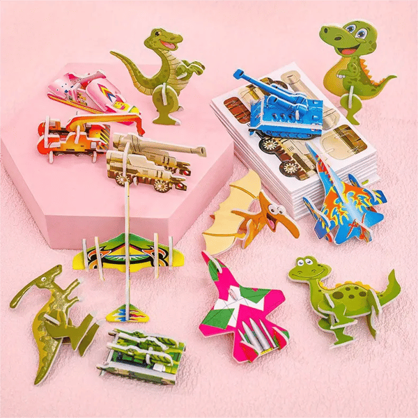 3D Tegneserie Puslesett | 25 Puslespill