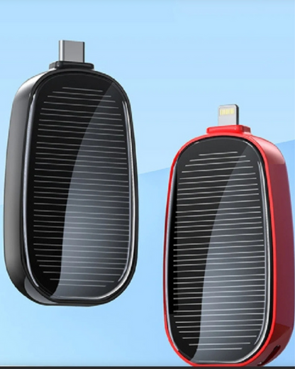 Mini Trådløs Powerbank | Solenergi