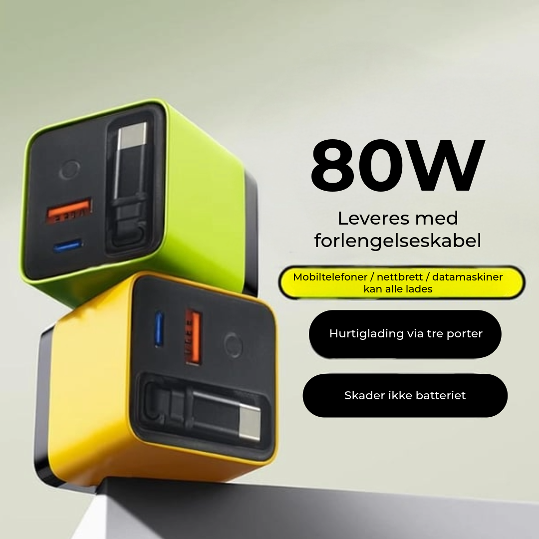 80W Hurtiglader