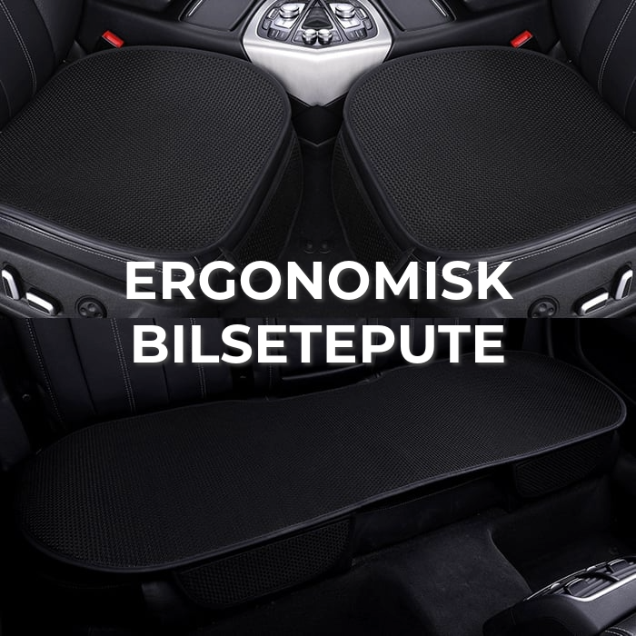 Ergonomisk Bilsetepute | Foran og Bak