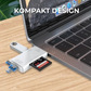 6-i-1 Multifunksjonell Kortleser