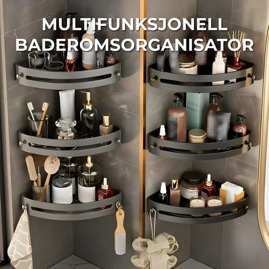 Multifunksjonell baderomsorganisator
