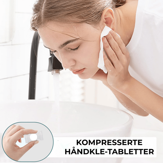Komprimerte håndkle-tabletter