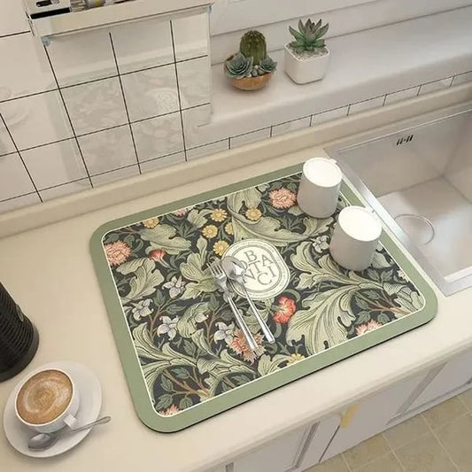 Absorberende kjøkkenmatte