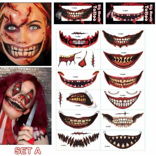 Halloween tatoveringssett