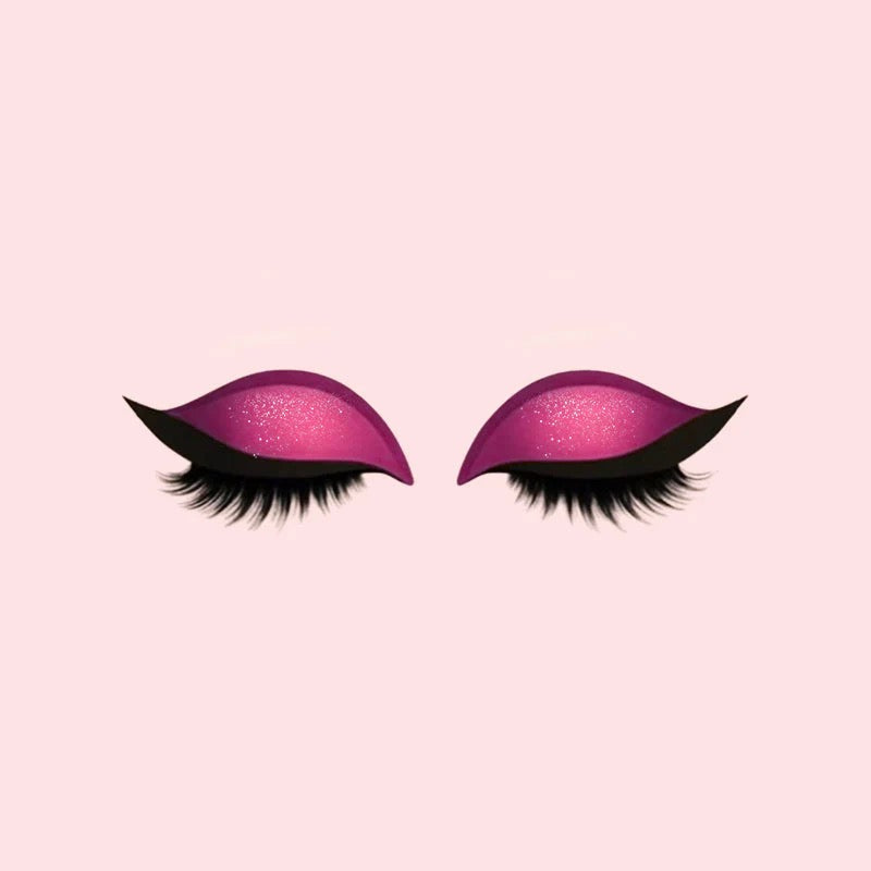 Øyenskygge og Vippe Makeup-klistermerker